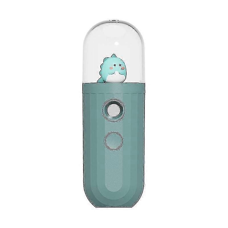Nano Spray Face Mist Humidifier,air Purifier,portable Hand-held1pcs-green)