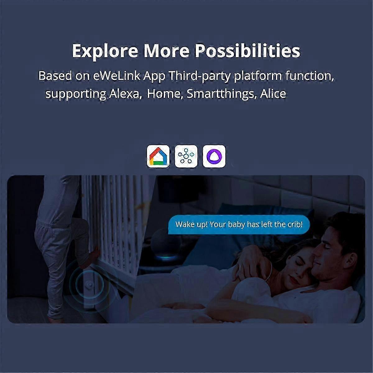 Zigbee Motion Sensor Human Presence Sensor Infrared Detection Alarm Smart Home for Alexa Home A