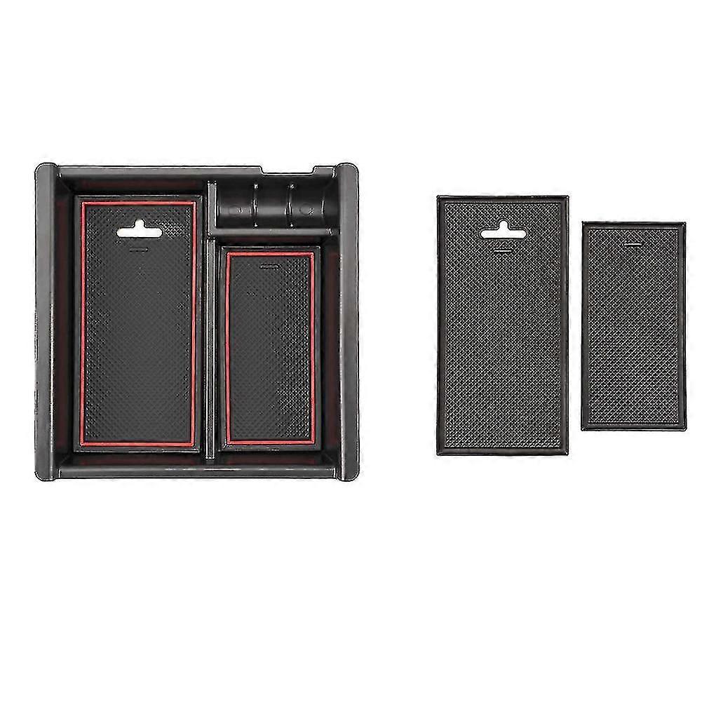 compatible with toyota tacoma 2016-2021 central console organizer storage box