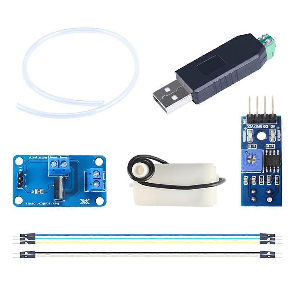 Auto Sensing Hand Pump DIY Graphical Programming Maker Education Robot Kit for Programming