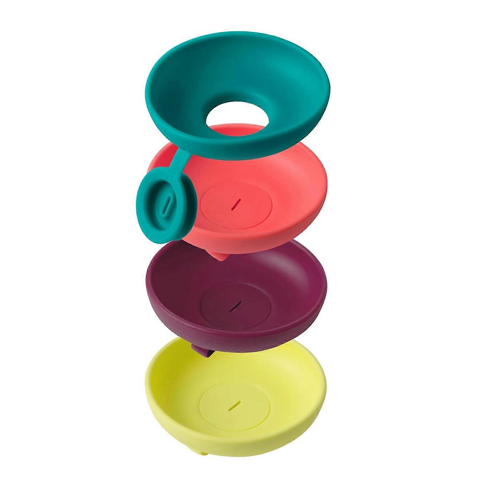 4Pcs Ice Cream Holder for Kids Drip Catcher Silicone Popsicle Holders Odorless Easy to Clean Melting Ice Cream Protector for Home Kitchen Outdoor