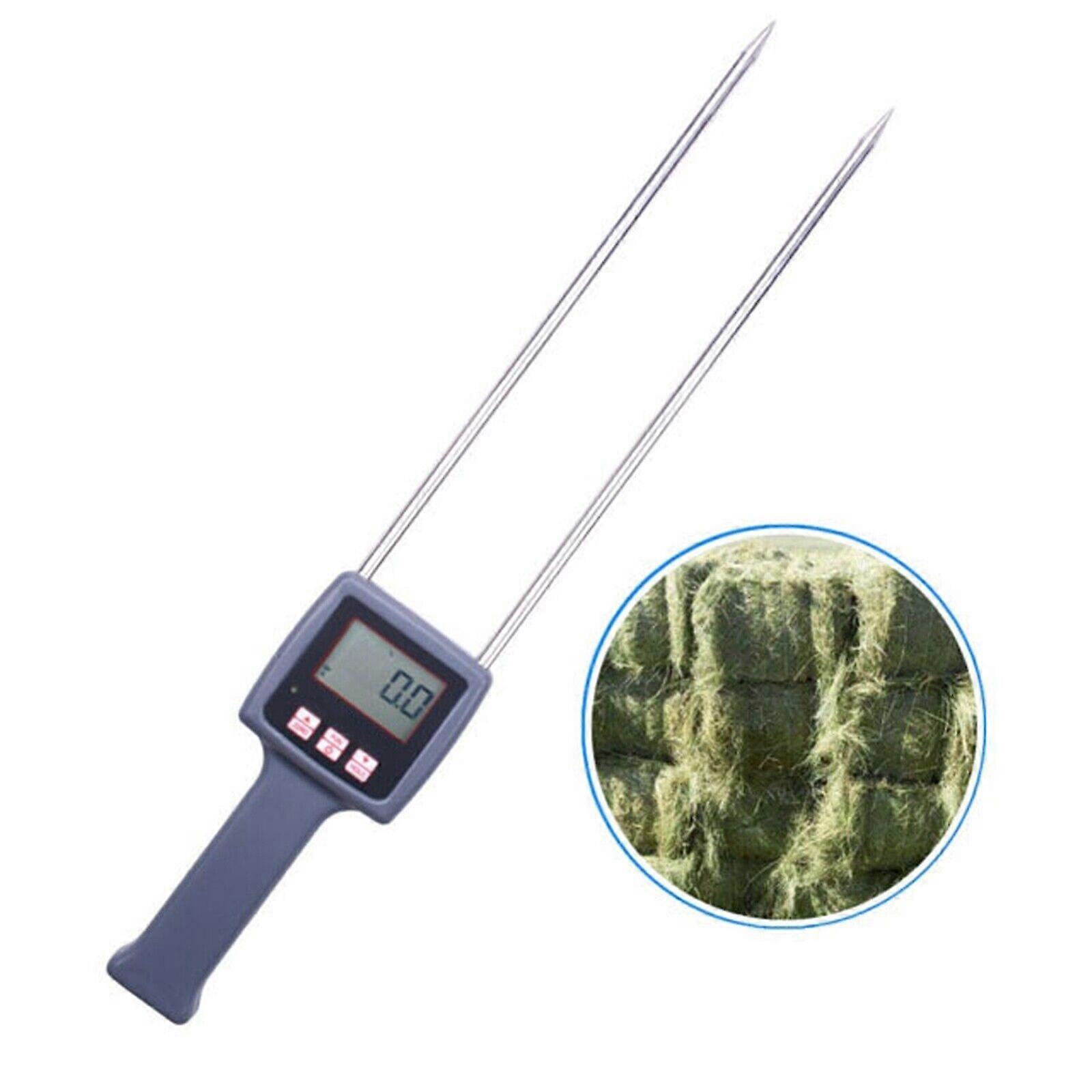 TK100 Humidity Meter 0-80% Hay Moisture Meter For Forage Grass Testing Fibre