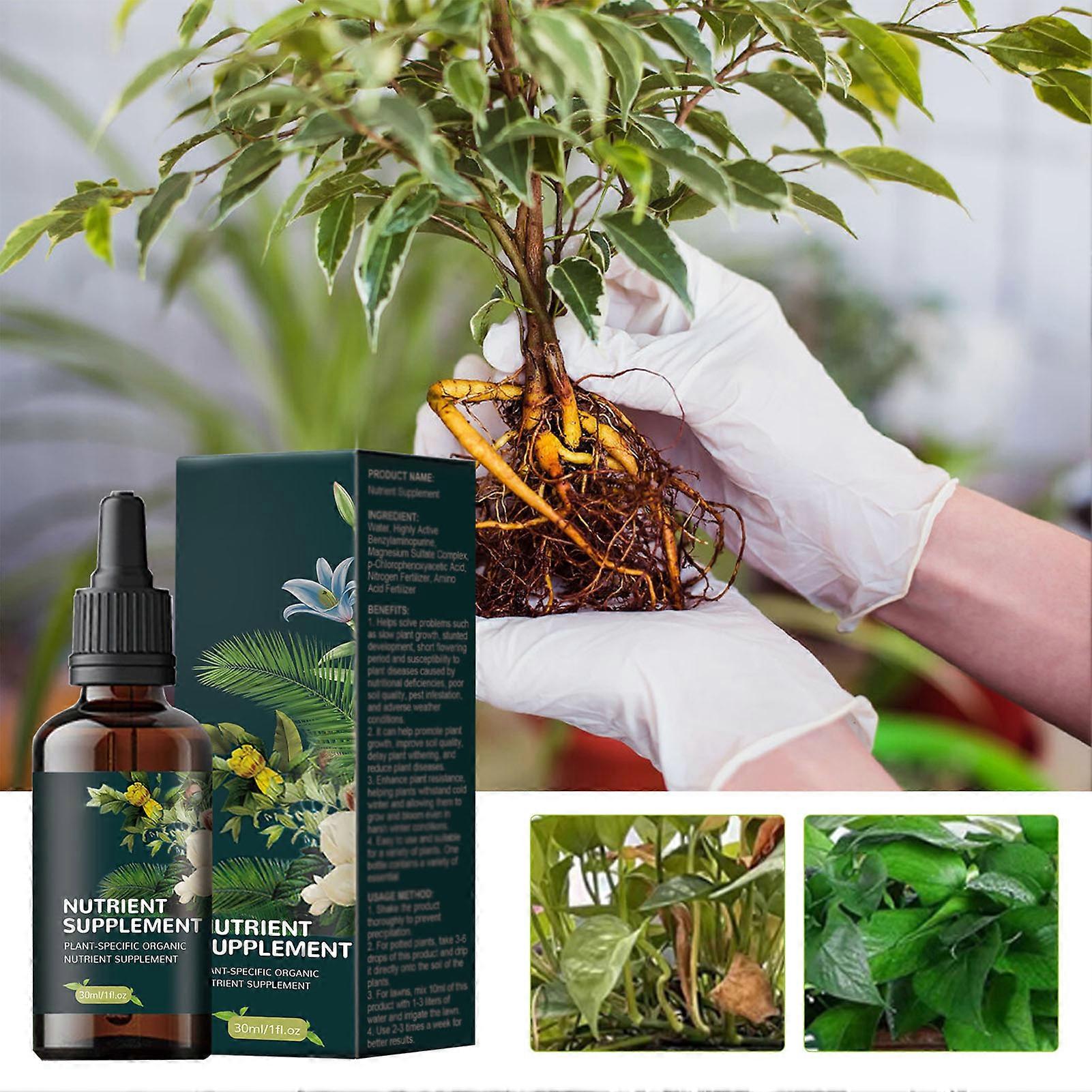 30ML Plant Organic Nutrient Solution Rooting Hormone Potted Bonsai Seed Fertilizer for Tree Flower Vegetable