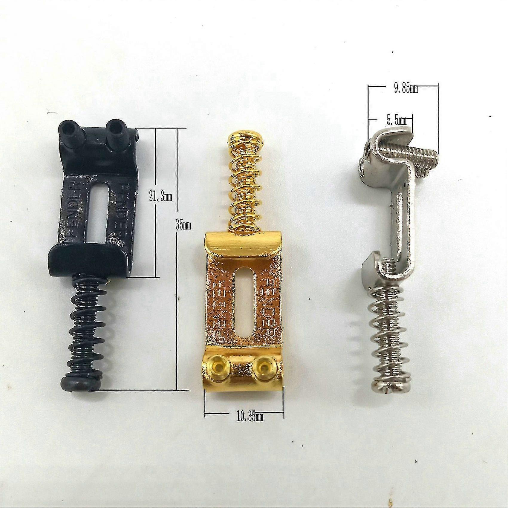 6 Roller Bridge Pull String Code Electric Guitar Saddle Silver