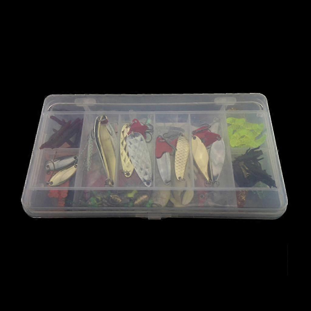 108 Pcs Bionic Fake Fishing Lure Set Soft Plastic Lure Hard High-carbon Steel
