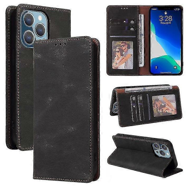 Cards Slot   Retro Matte Magnetic Flip Leather Case For Redmi Note