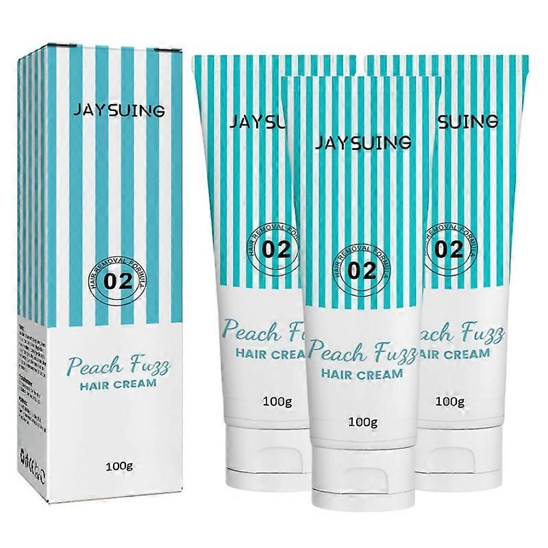 קרם להסרת שיער שפתיים 3pcs קרם להסרת שיער לפנים מסיר שיער מסיר שיער עליון מסיר שיער לפנים 100 גרם