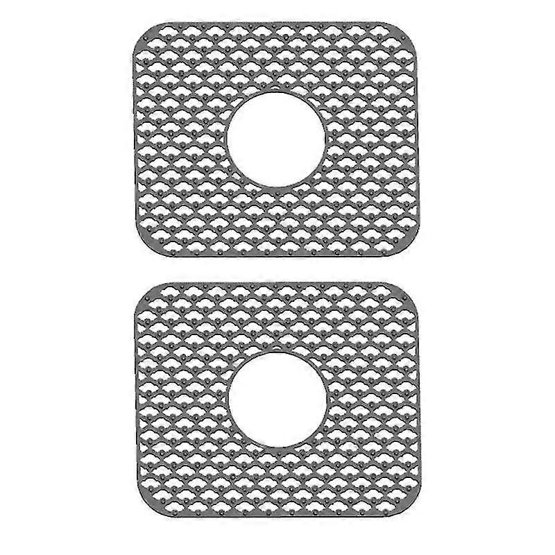 Silicone Sink Mat, 2 Pcs Non-slip Folding Kitchen Sink Protector Pads Grid Accessory For Farmhouse
