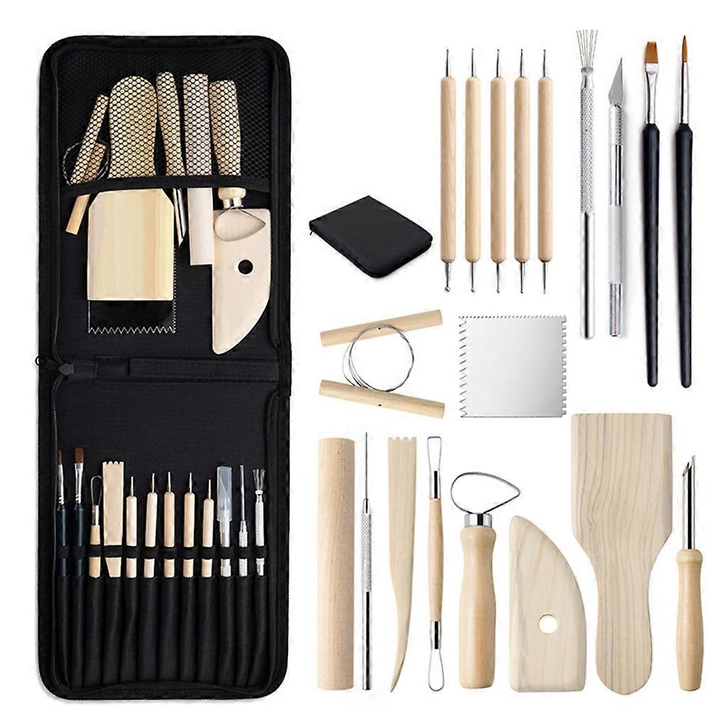 20 Pieces Pottery Clay Sculpting Tools Sculpting Clay Tools Clay Sculpting Tools DIY Ceramics Tool for Pottery Sculpture