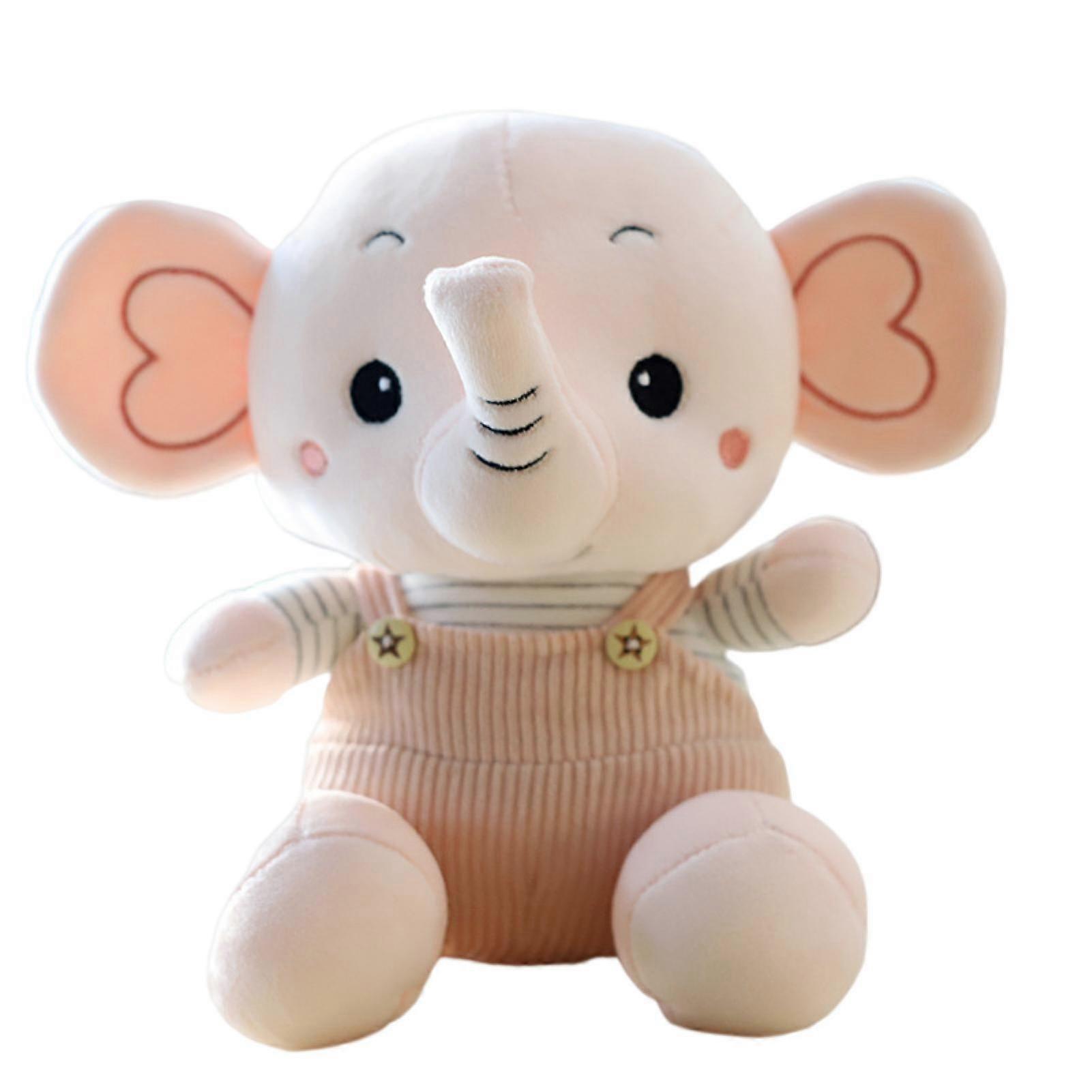 Elephant Doll Super Soft Adorable Appearance Giant Ears Design Non-Fading High Elasticity Decorative PP Cotton Sofa Couch Elephant Stuffed Animals Dol