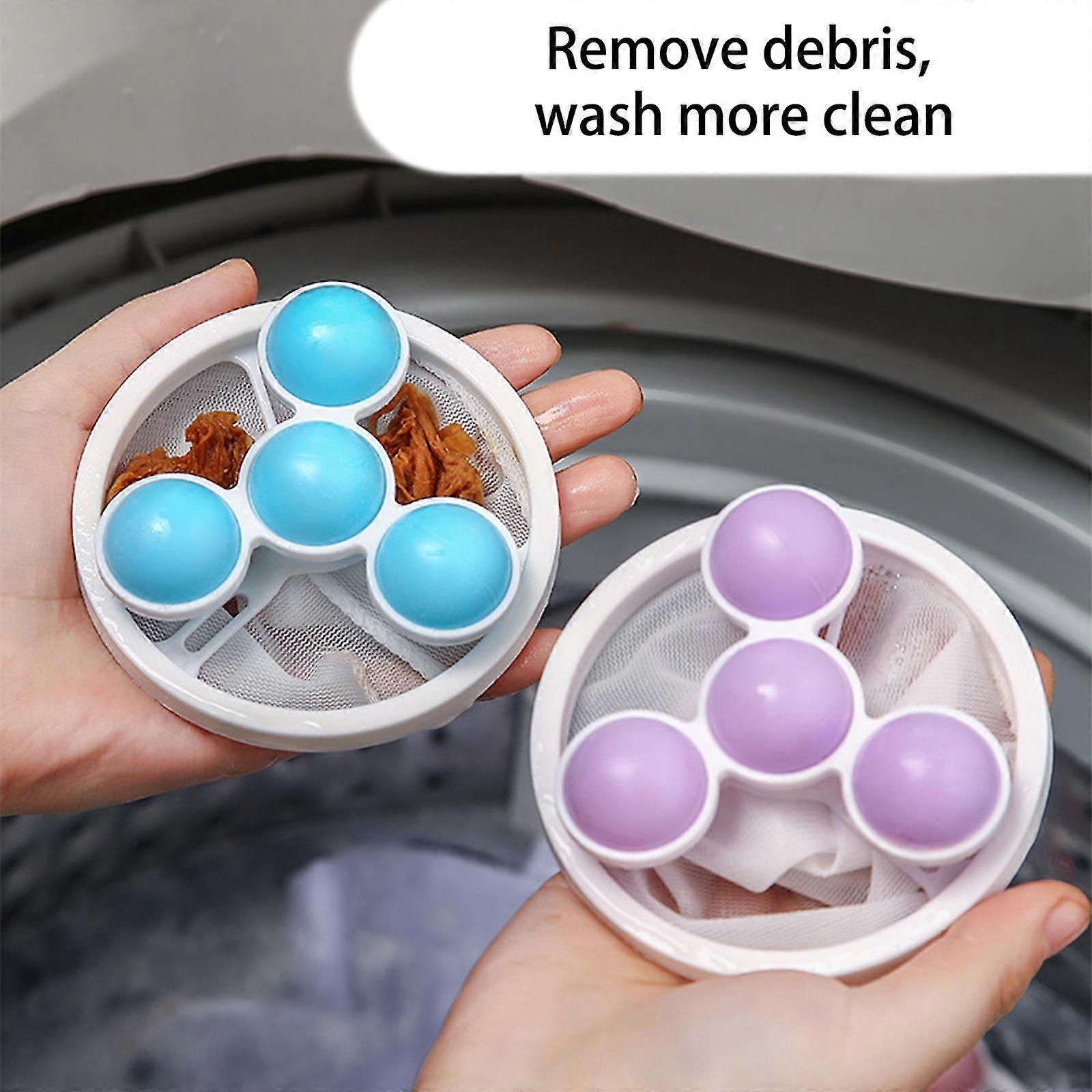 Lint Hair Catcher, Floating Filter Mesh Bag For Washing Machine, Reusable Washer Lint Trap - SNNGV