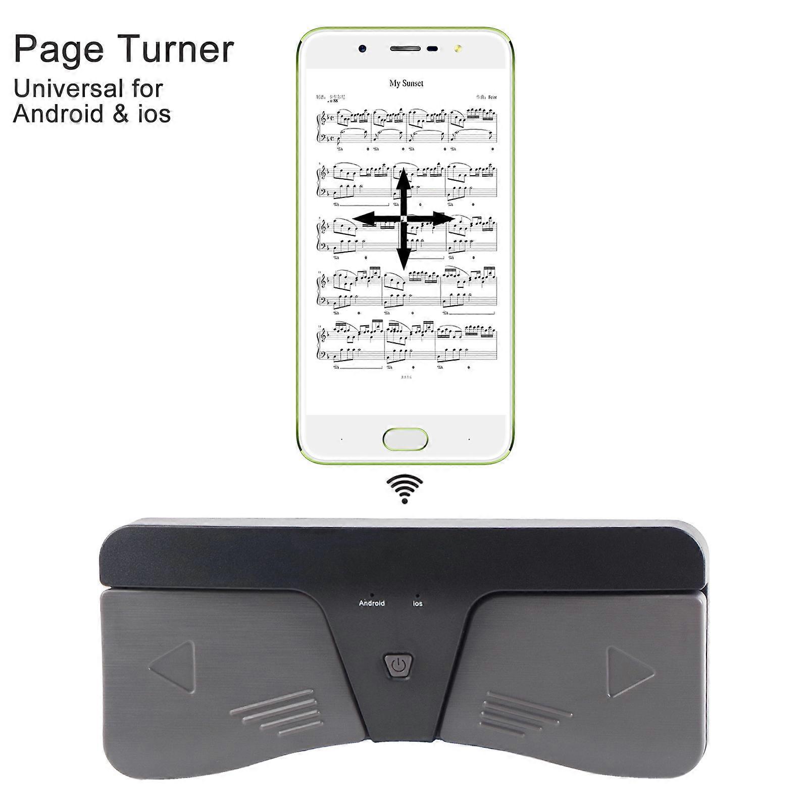 Bluetooth-compatible Page Turner Intelligent Wireless Control Abs Foot Pedal