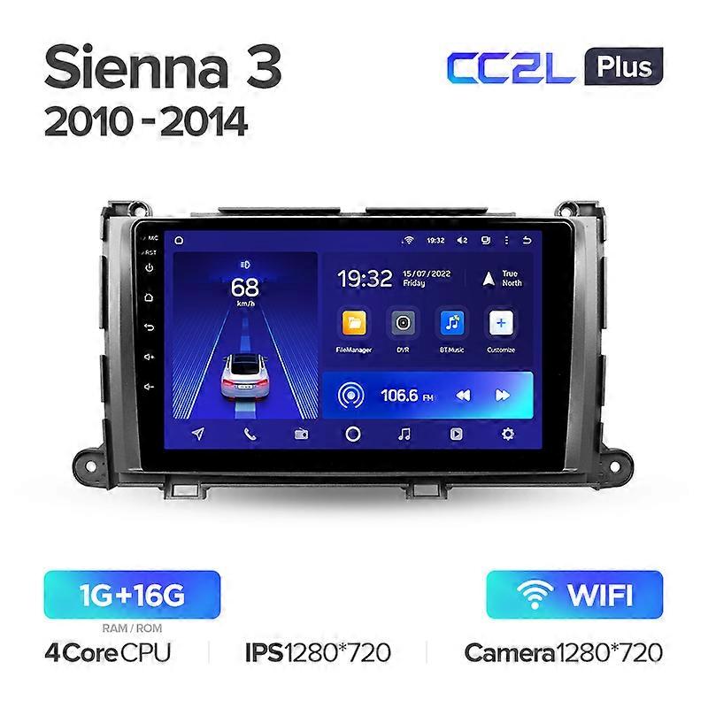 CC2L CC2 Plus For Toyota Sienna 3 XL30 2010 - 2014 Car Radio Multimedia Video Player Navigation GPS Android No 2din 2 din