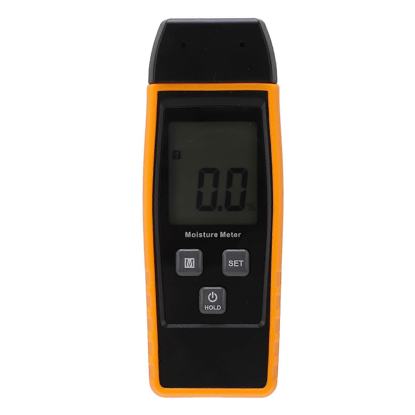 Wood Moisture Meter ABS Handheld High Accuracy Pin Type Digital Moisture Detector for Cement