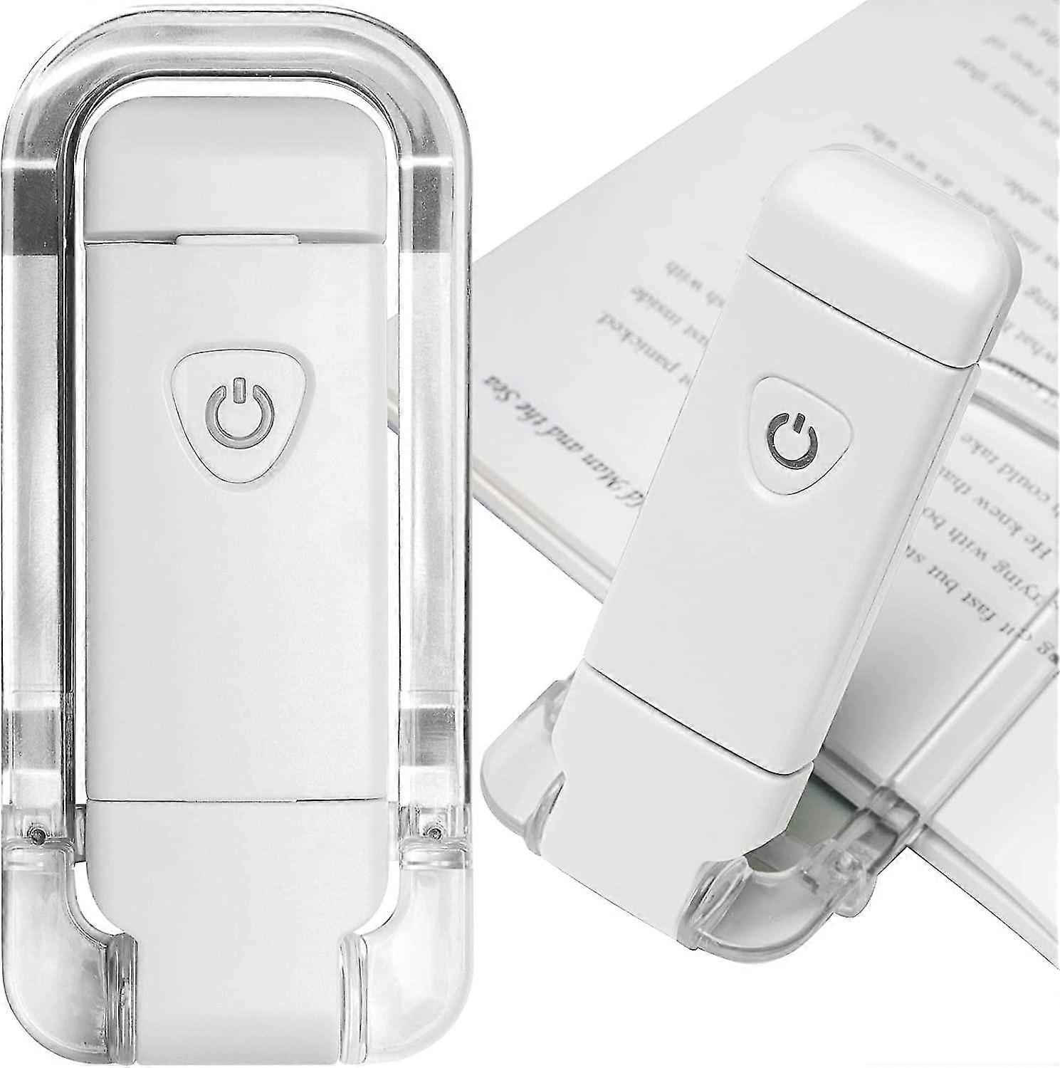 Portable Usb Rechargeable Led Clip On Bed Reading Book Light, Dimmable Bookmark Light