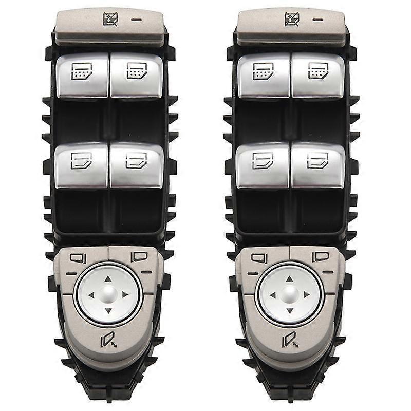 2X Front Door Window Switch 2229056800/A 222 905 68 00 for Mercedes- C300 C63 C350E C-Class W205 W2