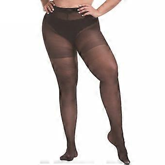 Collant Donna Trasparenti Vita Alta: 20 Denari, Antistrappo, Vestibilità Comoda, Con Supporto Modellante. Leggeri E Traspiranti, Colore Nero - 2