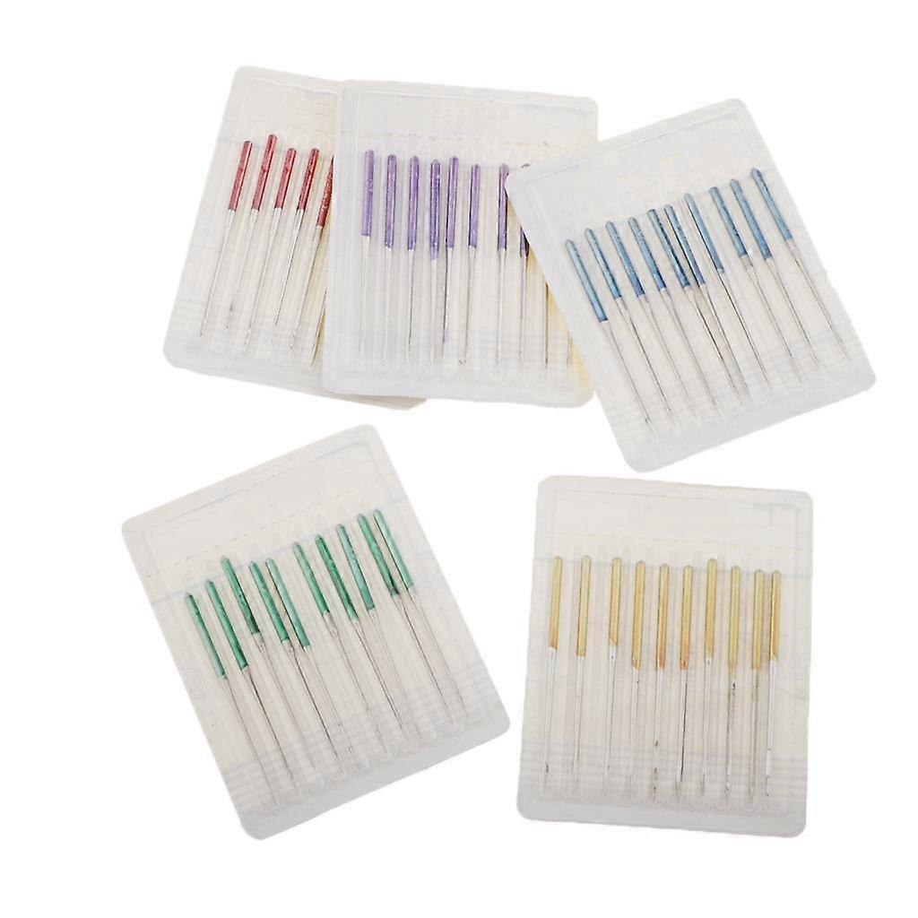 3x 50pcs Lockstitch Industrial Sewing Machine Needles Assorted Kit 5 Colors