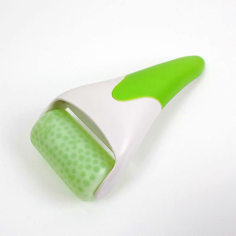 Ice roller with swollen face and eyes, ice roller massager TMJ migraineWhite