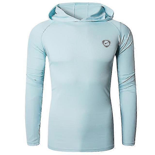 Guoguo Men Upf 50+ UV aurinkosuoja ulkona pitkähihainen teepaita