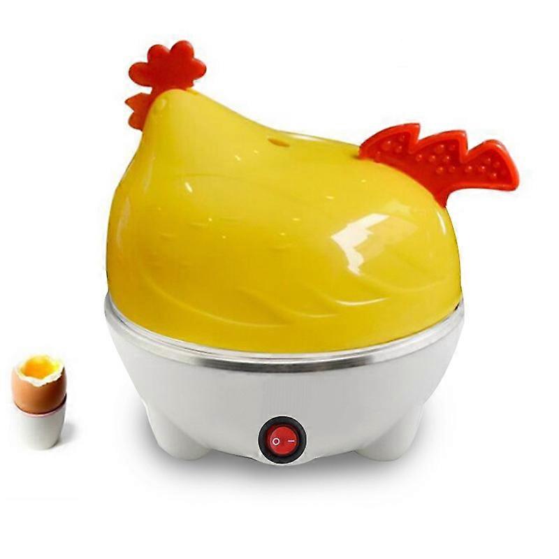 Mini Electric Egg Cooker 6 Eggs Automatic Steamer Kitchen Tools yellow