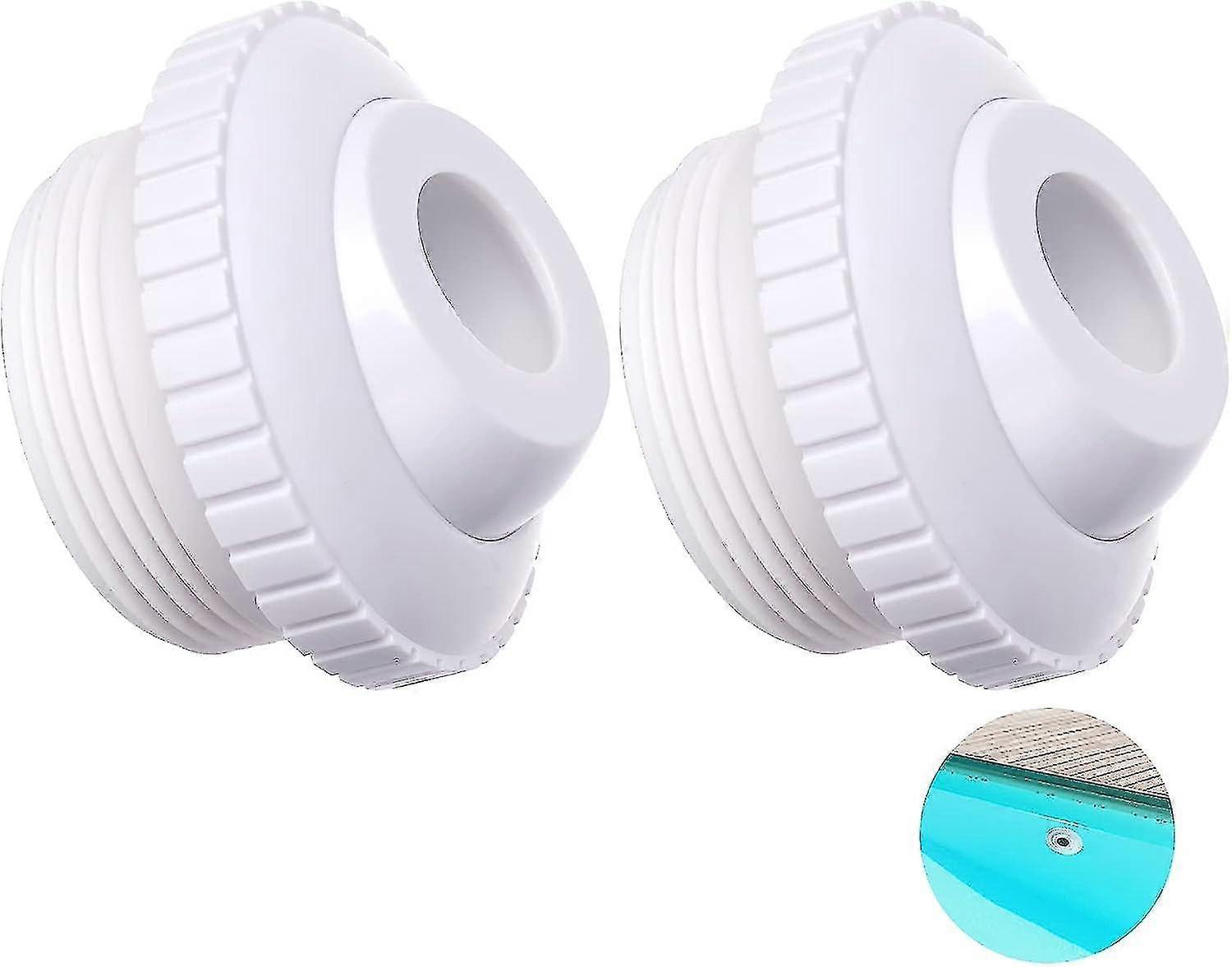 Pool Nozzle Directional Drain Hole 2 Piece Pool Return Nozzle Replacement Parts Accessories Threaded Pool Accessories