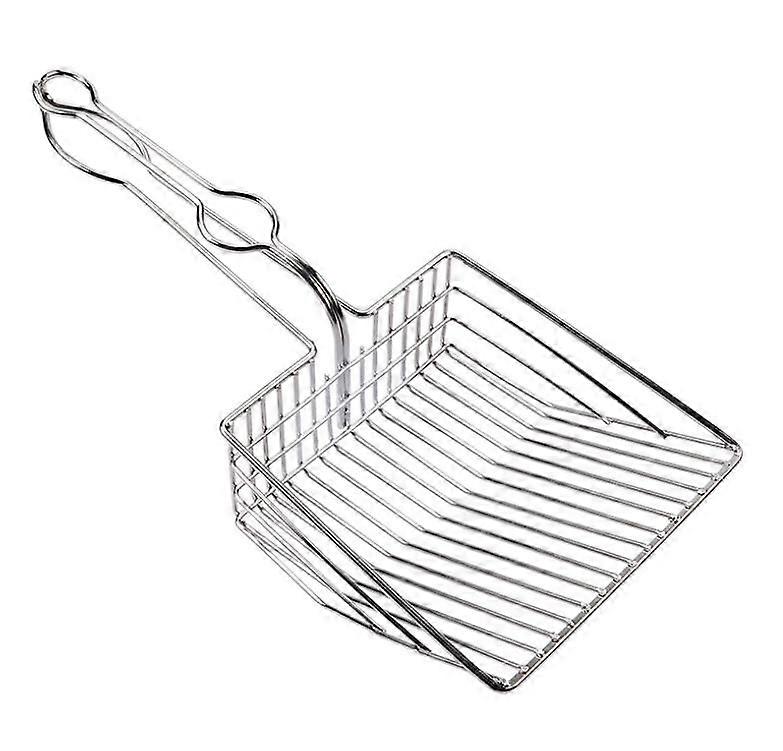Non-Stick Cat Litter Scoop with Foam Handle, Durable Coated Metal Litter Scooper for Fast Sifting and Instant Cleaning