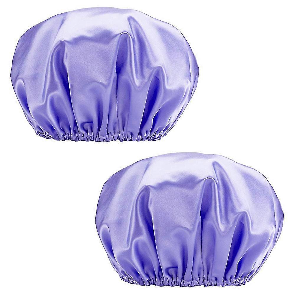 Reusable Double Layer Waterproof Shower Hair Bath Cap