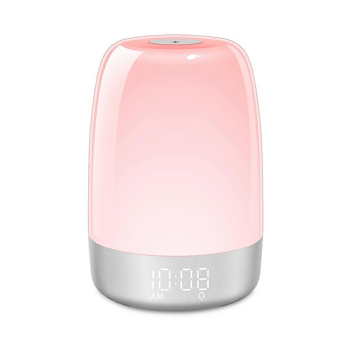 New wake-up light simulation natural sunrise wake-up alarm clock bedside lamp LED night light portable colorful pat light
