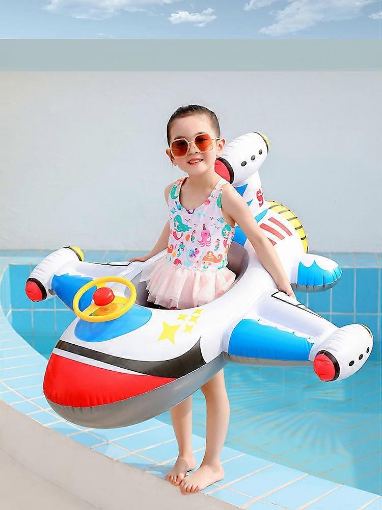 Swimming Pool Toys Airplane Pool Float Swim Ring Baby Inflatable Game for Kids Pool Circle Children Floating