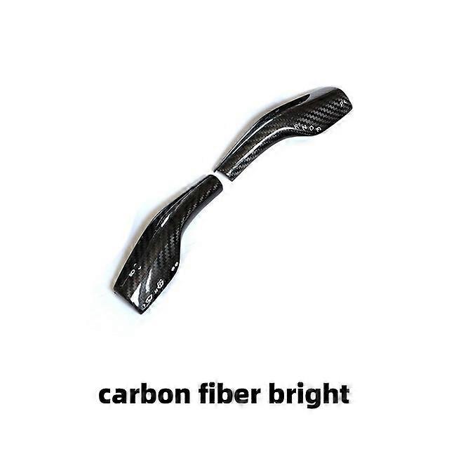Column Shift Cover For TeslaModel 3/Y 2023 2022 Real Carbon Fiber 2pcs Protective Pick Cover Decorative Stickers Car Accessorie