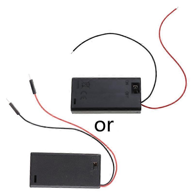 Aa Battery Box Case AA Battery Holder Replacement With On/off Switch