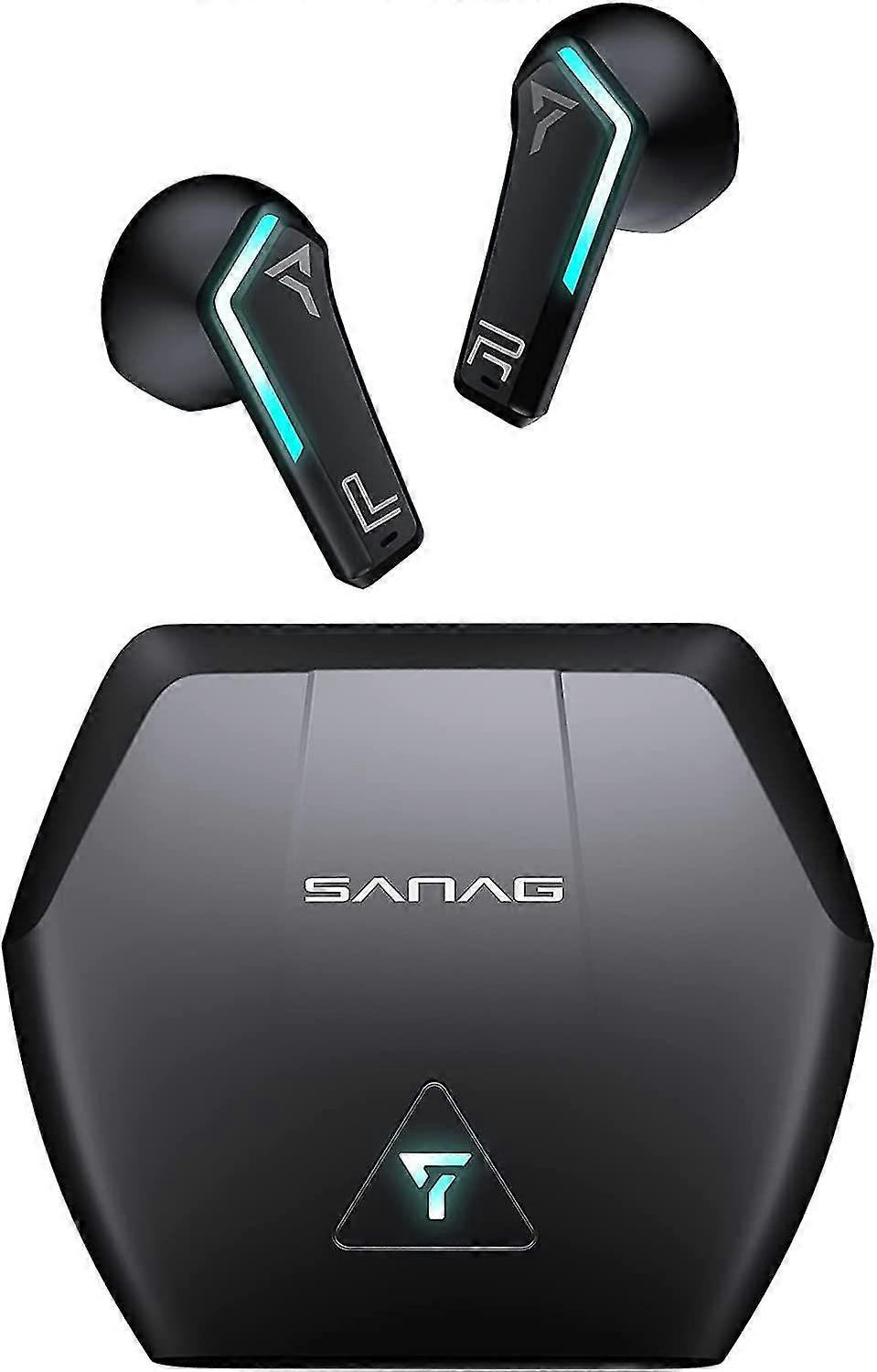 Wireless Earbuds, Premium Fidelity Sound Quality Half in-Ear Headset, Noise Cancelling(Black)