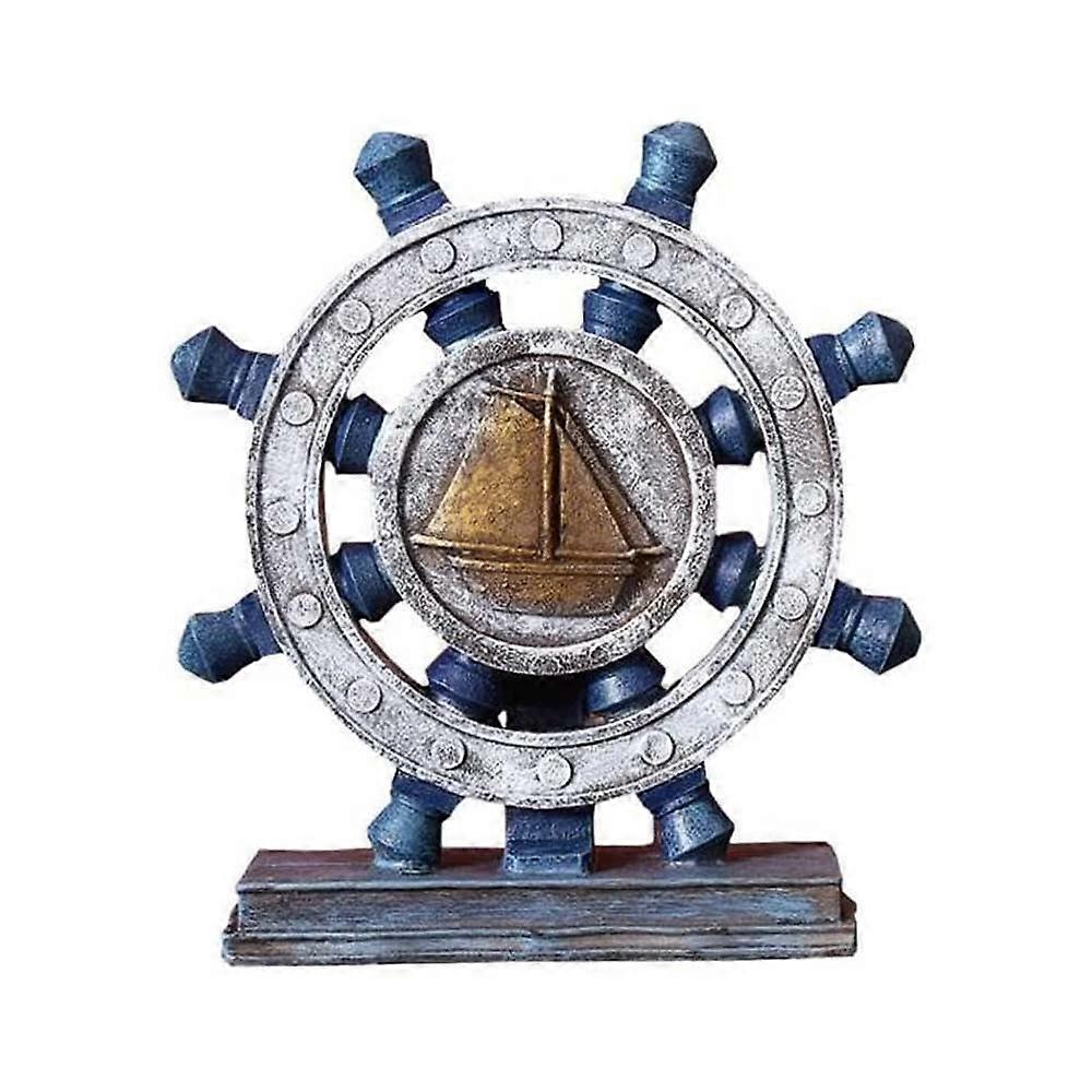 Nautical Decor Rudder Sculpture