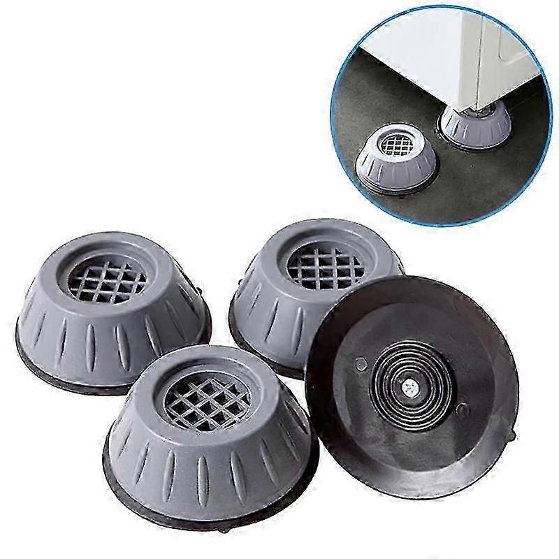 4-pack vibration-damping feet to washing machine gray