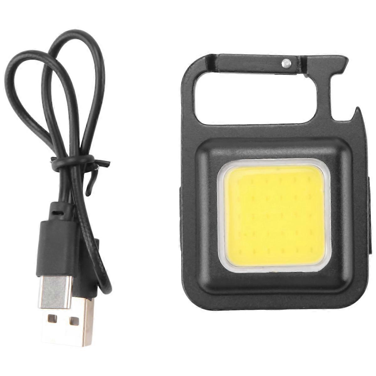 Camping Keychain Light Multi-Function Work Light Magnetic Work Light Red and Blue Flashing Mini Fla