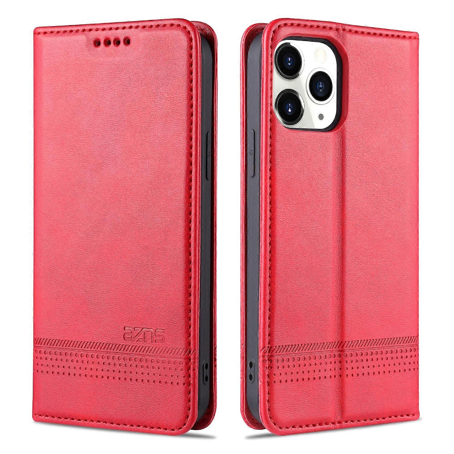 AZNS Magnetic Calf Texture PU Case For iPhone 13