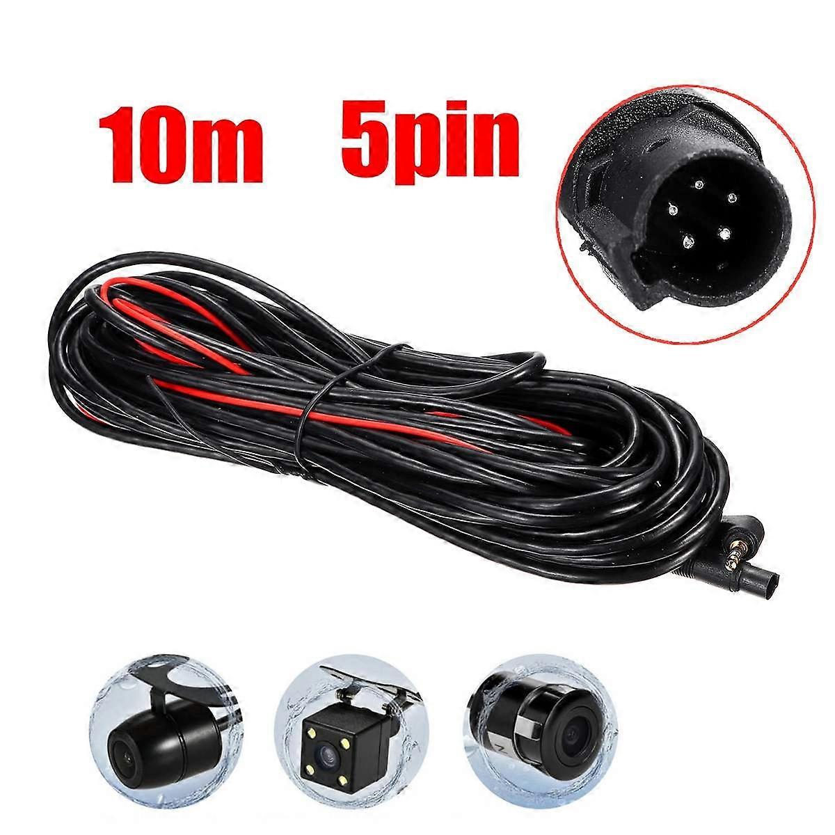 Aux Extension Car power connector 2.5mm 10M/15M cable usb 5Pin Recorder Rear View Backup Camera Auto Camera Filter Reverse Extension Cable
