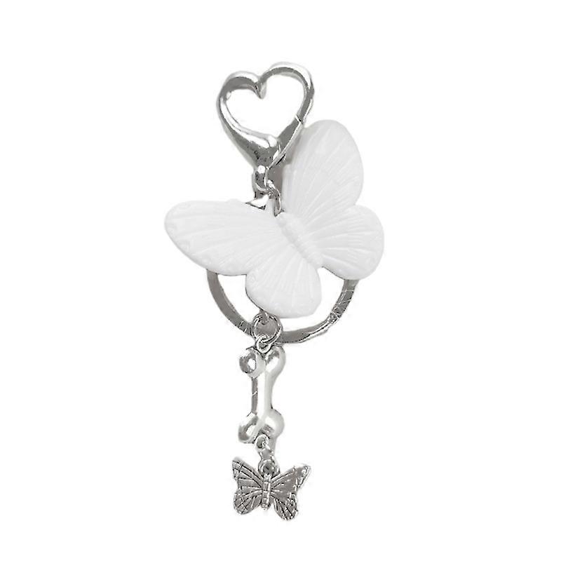 Bowknot Butterfly Charm Keyring Backpack Decoration Handmade Pendant Keyring
