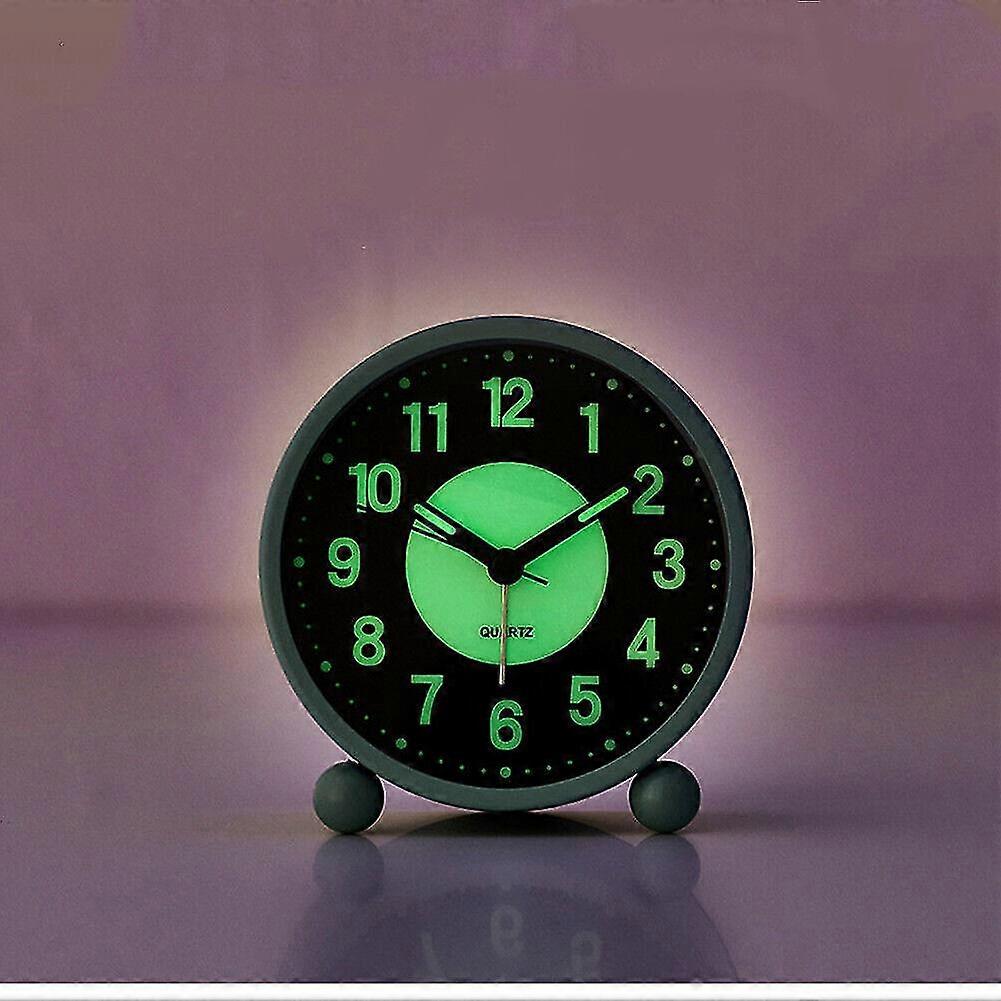 Bedside Luminous Alarm Clock Quiet Non Ticking with Light Nightlight Clock