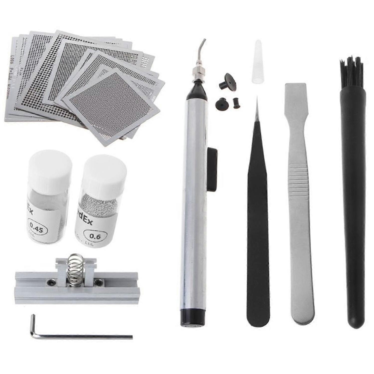 BGA Reballing Directly Heat Stencils Solder Paste Tin Balls Station Steel Mesh BGA Reball Kit for SMT Rework Repair