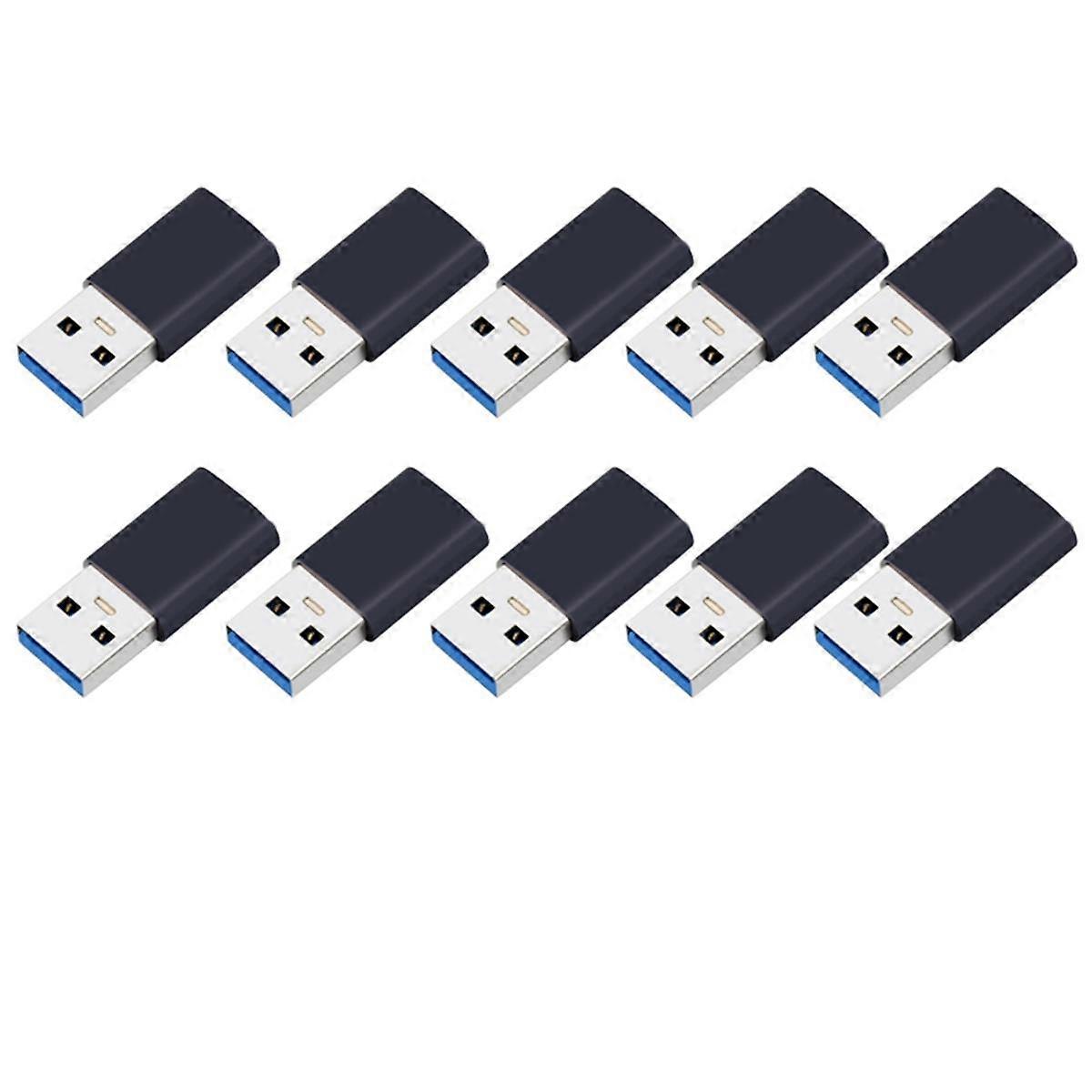 10 Gpbs USB-A to USB-C Adapter Converter Compatible with Phone PC Tablet