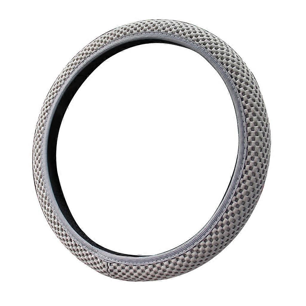 Car Steering Wheel Covers Microfiber Wrap Universal 37-39cm Breathable Covers