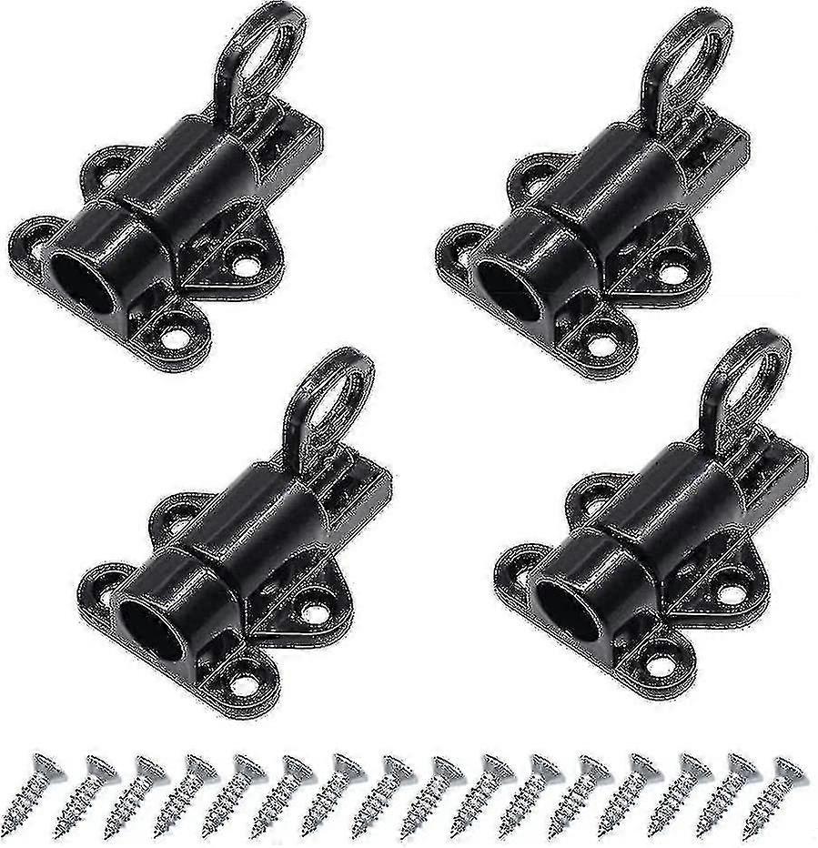 Door Latch 4 Pieces Door Latch Automatic Gate Lock Exterior Door Lock Window Latch Spring Latch Bolt