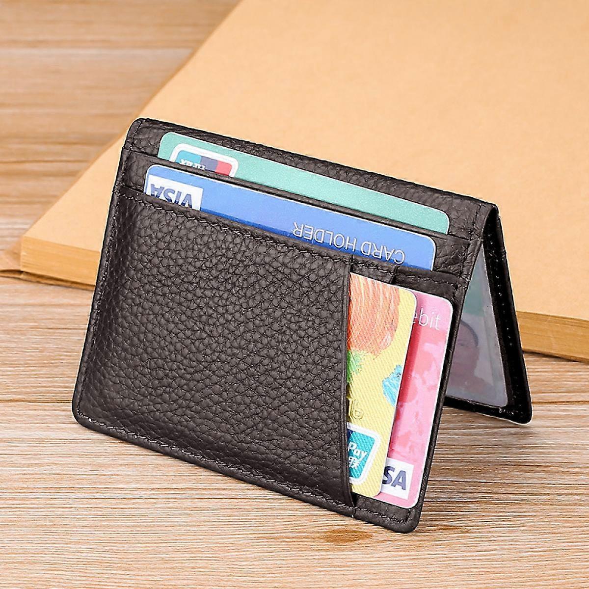 Portafoglio Uomo Sottile Con Blocco RFID: Minimalista, Capiente E Sicuro Per Carte E Banconote