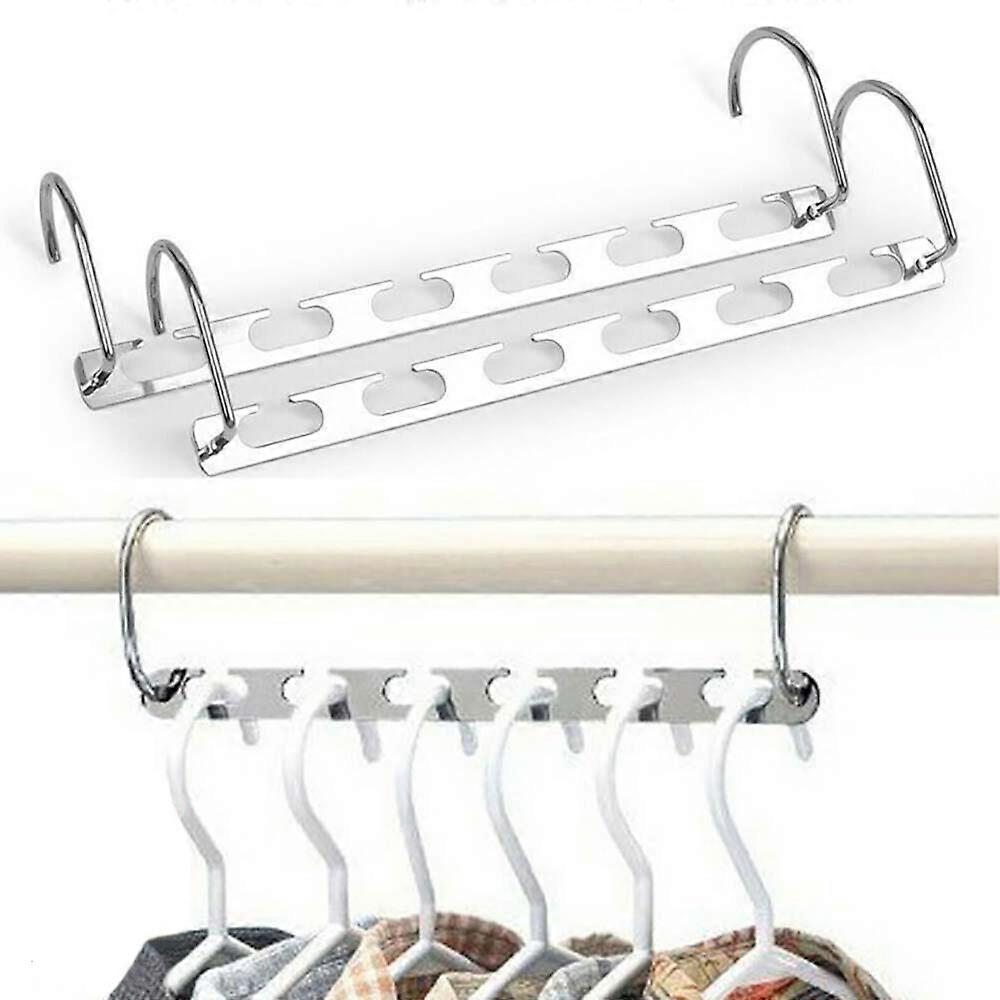 Magic Metal Hanger Space Saver Clothes Coat Hook Closet Wardrobe Organizer Rackss