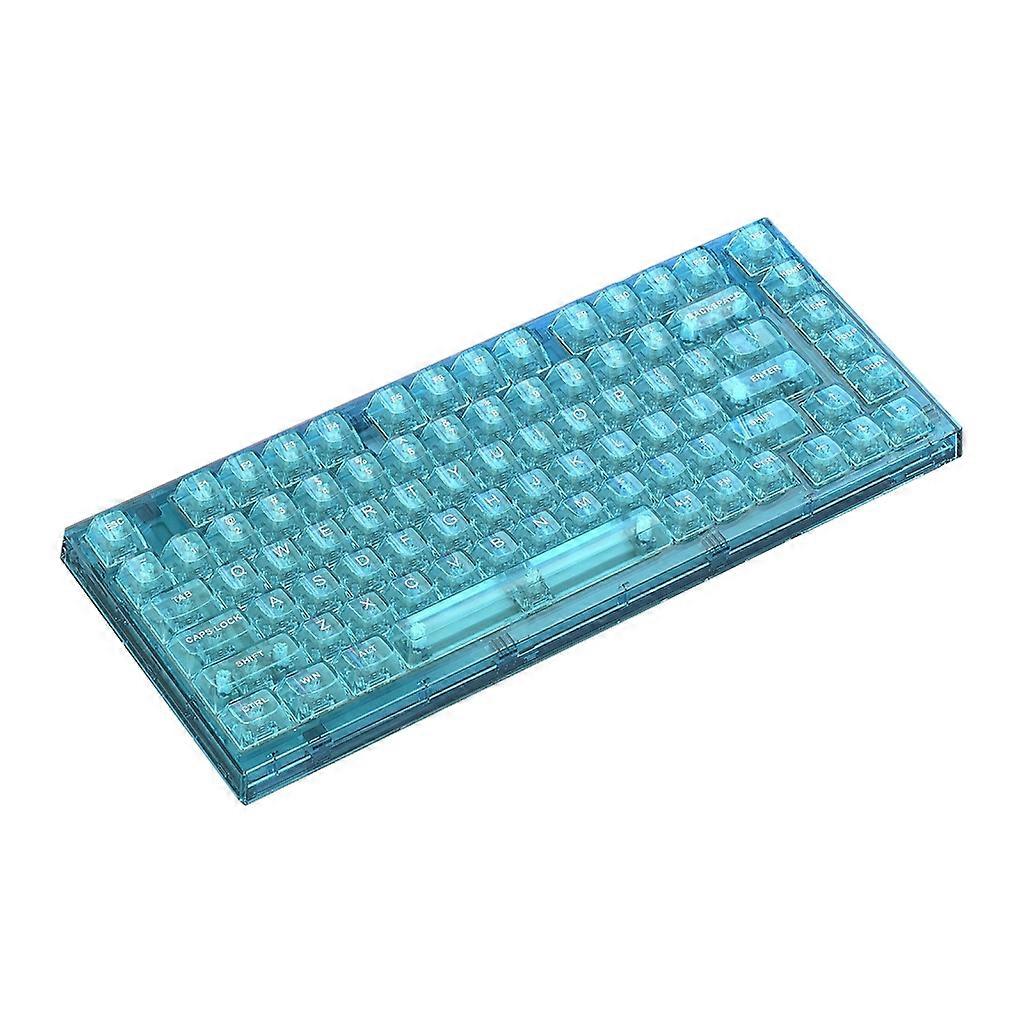 X75 82-Key RGB BT5.0 2.4Ghz Type-C -Wired Three Modes (Optional) Clear Keyboard