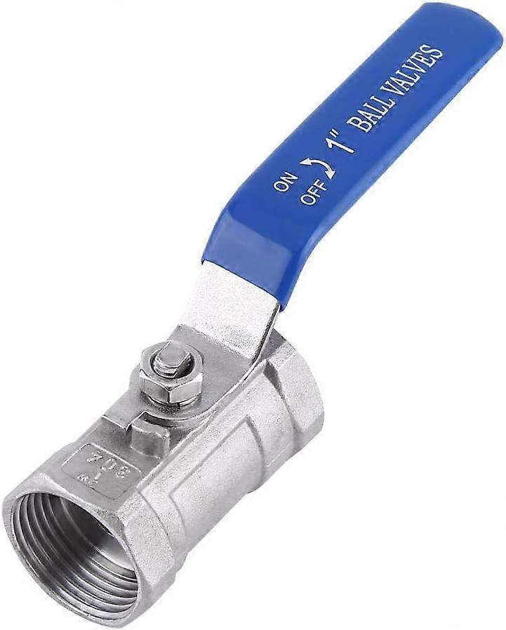 Ball valve SS 304 BSP female with manual on/off lever handleDN25 (1")