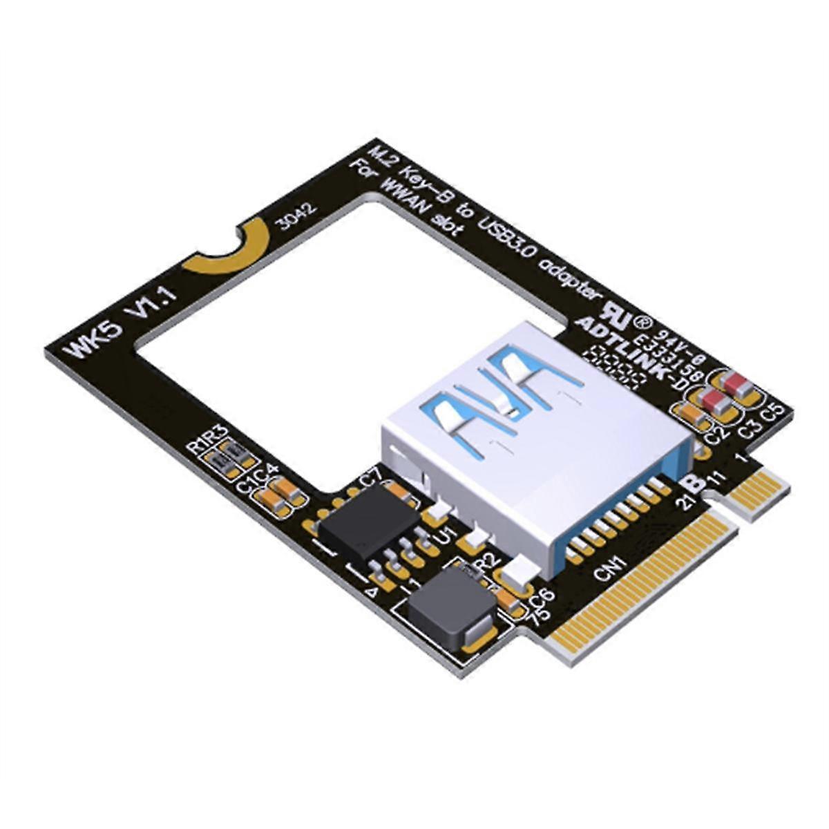 Laptop M.2 B Chiave per Bluetooth Compatibile WiFi Scheda di Rete USB 3.0 SSD NGFF 3042 Convertitore M2 Key-B WWAN 4G Slot a USB