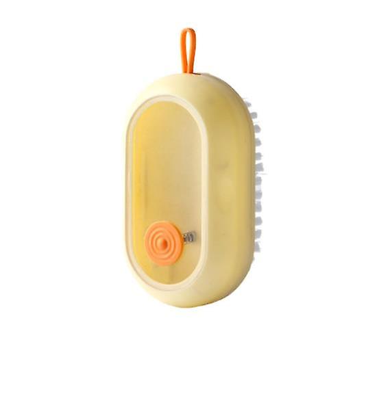 Shoe Brush,Press-Type Shoe Brush with Lanyard Easy Storage Shoes Cleaning Brush for Home Cleaning